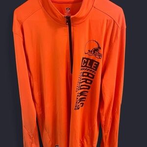 NFL Team Orange Quarter-Zip Pullover